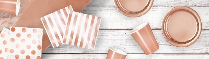 Rose Gold Foil Party Supplies & Packs | Party Save Smile